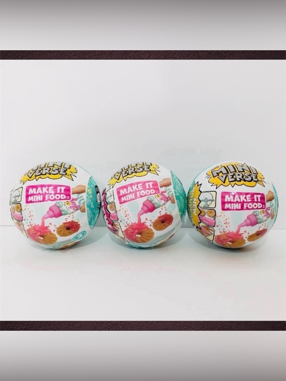 🆕 Miniverse Make It Mini Cafe Food Series 3 Blind Pack Capsule Bundle Lot Of 3